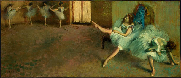 Before the Ballet by Degas